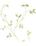 KC28550 Watercolor Leaves Wallpaper Green Fresh Kitchens 5 Norwall Wallcovering