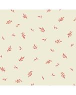 KE29920 Kitchen Leaves Wallpaper Cream, Red Elements Norwall Wallcovering