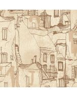 KE29944 Tuscan Villas Wallpaper Cream, Tan, Brown Kitchen Elements Norwall Wallcovering
