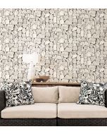 LL36216 Spanish Stone Wallpaper Grey, White Illusions Norwall Wallcovering
