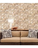 LL36217 Spanish Stone Wallpaper Light Ochre, Brown Illusions Norwall Wallcovering