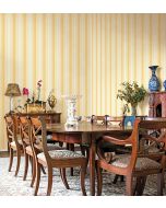 MH36509 Organic Stripe Wallpaper Yellow Manor House Norwall Wallcovering