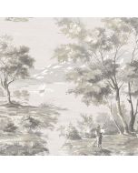MH36516 La Campagne Wallpaper Black, Taupe Manor House Norwall Wallcovering