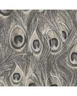 MH36522 Peacock Wallpaper Taupe, Grey Manor House Norwall Wallcovering