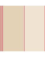 PA34217 Pure Stripe Wallpaper Red, Cream, Tan Paradise Norwall Wallcovering