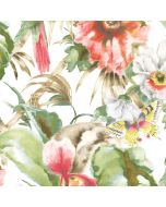 PA34244 Palm Beach Parrot Wallpaper Red, Green Paradise Norwall Wallcovering