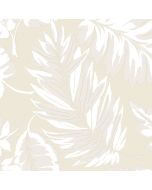 PA34259 Palm Leaf Wallpaper Beige Paradise Norwall Wallcovering