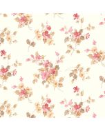 PP35504 Blossom Mini Wallpaper Red, Cream Pretty Prints 4 Norwall Wallcovering