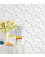 PP35506 Historic Rose Trail Wallpaper Blue Pretty Prints 4 Norwall Wallcovering