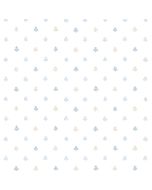 PP35512 Lulu Spot Wallpaper Blue, Beige Pretty Prints 4 Norwall Wallcovering