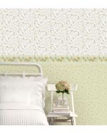 PP35514 Isabella Wallpaper Green, Yellow Pretty Prints 4 Norwall Wallcovering