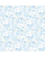 PP35531 Daisy Chain Wallpaper Blue, Yellow Pretty Prints 4 Norwall Wallcovering