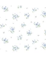 PP35542 Rainbow Floral Wallpaper Blue, Green Pretty Prints 4 Norwall Wallcovering