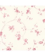 PR33825 Delft Rose Wallpaper Pink, Rose, Cream Floral Prints 2 Norwall Wallcovering