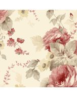 RG35728 La Rosa Wallpaper Yellow, Red, Green Rose Garden 2 Norwall Wallcovering