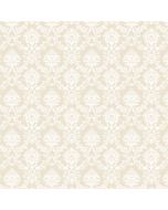 SD36134 Mini Damask Wallpaper Cream, White Stripes & Damasks 3 Norwall Wallcovering
