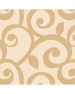 SH34510 Curling Leaf Wallpaper Beige Shades Norwall Wallcovering
