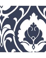 SH34512 Italian Damask Wallpaper Navy Shades Norwall Wallcovering