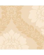SH34518 Daisy Damask Wallpaper Beige Shades Norwall Wallcovering