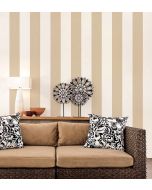 SH34543 5.25" Stripe Wallpaper Taupe Shades Norwall Wallcovering