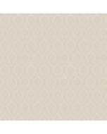 SK34765 Small Damask Wallpaper Light Cream, Beige Simply Silks 3 Norwall Wallcovering