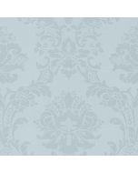 SL27538 Document Damask Wallpaper Blue, Pearl Classic Silks 2 Norwall Wallcovering