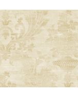SM30359 Sari Damask Wallpaper Pearl, Beige Classic Silks 2 Norwall Wallcovering
