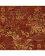 SM30383 Sari Damask Wallpaper Metallic Gold, Red Classic Silks 2 Norwall Wallcovering