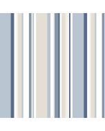 SY33963 Step Stripe Wallpaper Navy, Blue, Beige, White Simply Stripes 2 Norwall Wallcovering