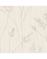 TX34808 Cow Parsley Wallpaper Grey, Cream Texture Style 2 Norwall Wallcovering