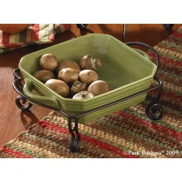 Park Designs Square Caddy Brown Burl Finish