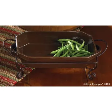 Park Designs Rectangle Caddy Brown Burl Finish