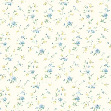 Carla Blue Spring Bloom Trail Wallpaper Sidewall Chesapeake BBC21561