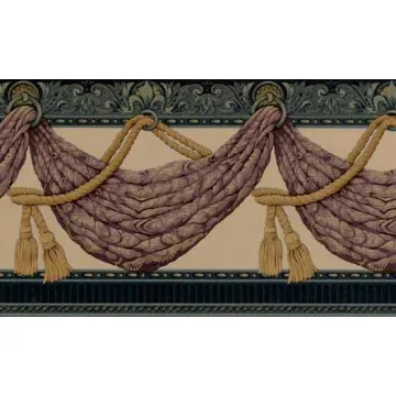 Swag and Tassel Wall Paper Border