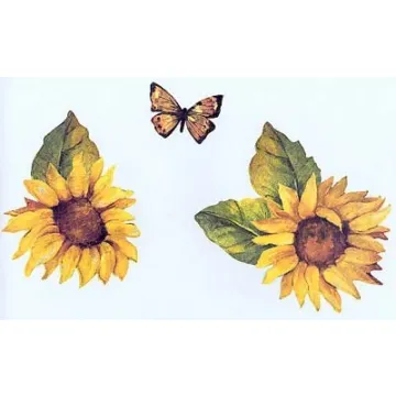 Sunflowers and Butterflies Wallies
