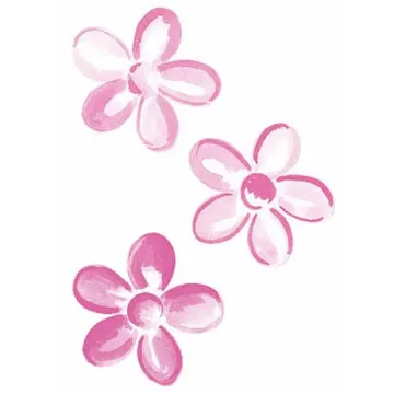Pretty Pink Flower Wallies