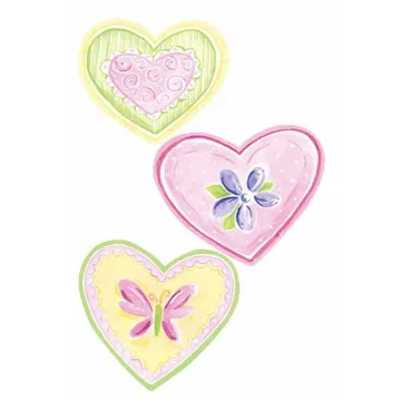 Pastel Hearts Walllies