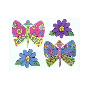 KP Kids Butterfly Garden Wallies