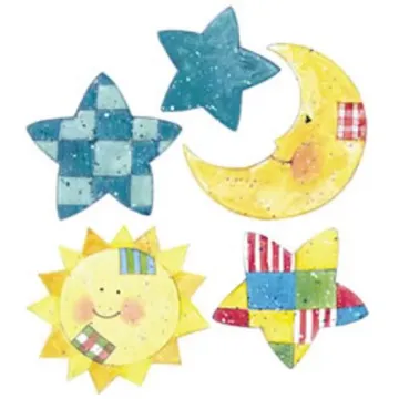 Sun, Moon, and Star Wallies