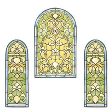 Stained Glass Window Wallies