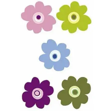Pop Flowers Wallie Mural