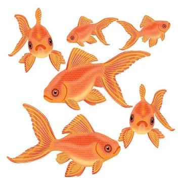Goldfish Self-Adhesive Wallies