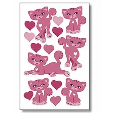 Kitty Cat Self-Adhesive Wallies
