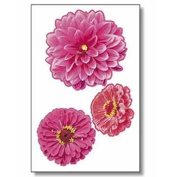 Zinnias Self-Adhesive Wallies