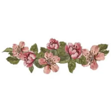 Flower Garland Wallies Border Cutouts