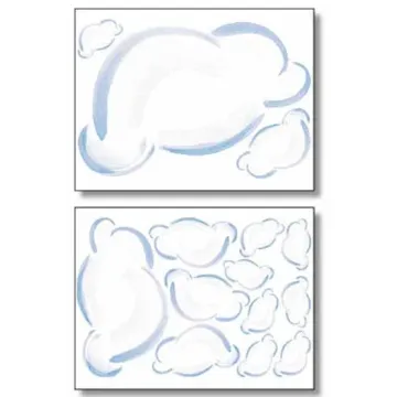 Puffy Clouds Wallies Mural