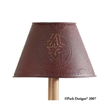 Metal Star Shade 10 inch Red