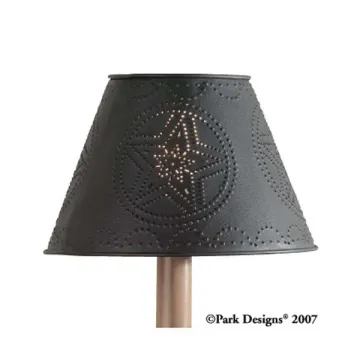 Metal Star Shade 10 inch Black
