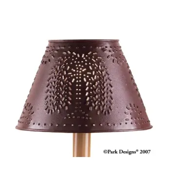 Metal Willow Shade 6 inch Red