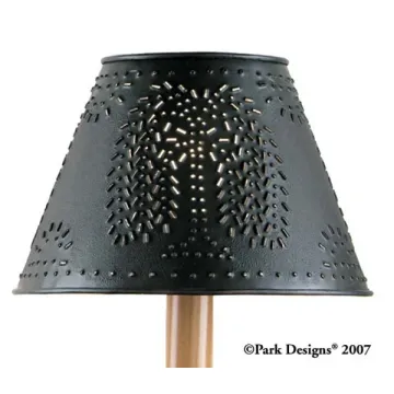 Metal Willow Shade 6 inch Blk